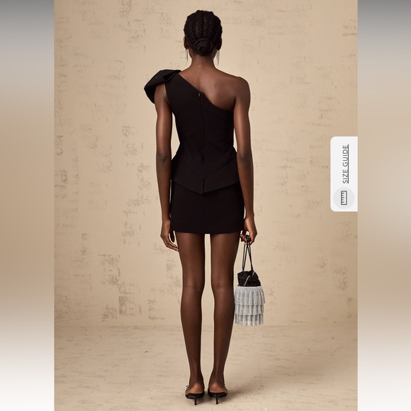 Miss Rosier Sandrine black mini dress - Picture 2 of 5